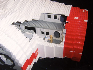 Illustration for article titled Crazy Guy Making Huge Minifig Scale Lego Corellian Corvette